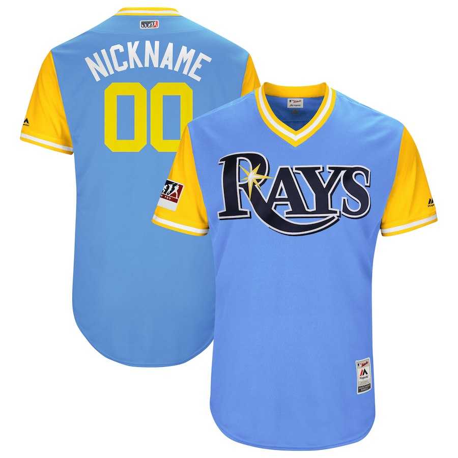 Customized Men's Rays Light Blue 2018 Players Weekend Stitched Jersey,We sell and wholesale Customized Men's Rays Light Blue 2018 Players Weekend Stitched Jersey on line form chian!